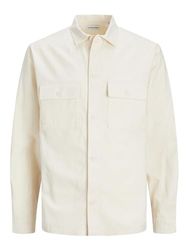 JACK & JONES Jjevenice Ls Sn Overshirt, ecru, L