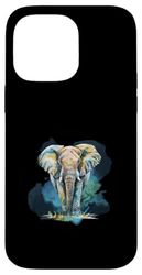 African elephant with water -colored look Case for iPhone 14 Pro Max