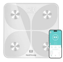 Kroppsfettvåg, digitala personvågar Bluetooth kroppsanalysvåg med app smart våg för kroppsfett, BMI, muskelmassa, protein, BMR