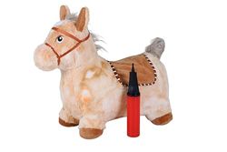 KNORRTOYS.COM 40250 Skoczak, koń beżowy z pompką