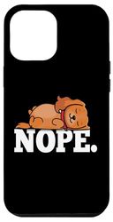 Funny Kawaii Kids Napping NOPE Ruby Cavalier Dog Lover Coque pour iPhone 12 Pro Max