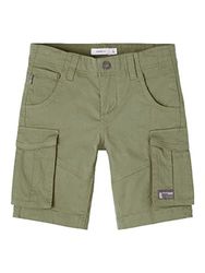 Name It Pojkar Nkmryan Twibamgo Cargo L shorts Noos, Djup lichen grön, 104 cm