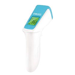 HoMedics contactloze infraroodthermometer - draagbare contactloze voorhoofdtemperatuurlezer, temporale scantechnologie, directe meting, digitaal groen/geel/rood lcd-scherm, koortsalarm, draagbaar