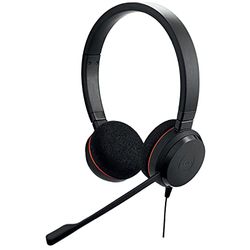 Jabra Evolve 20 UC certificata USB-C Stereo con cavo con unità di controllo delle chiamate, mini USB compatto (nero)