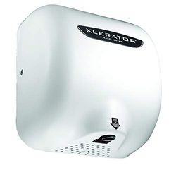 XLERATOR XL-BW Automatic High Speed Hand Dryer with White Thermoset Plastic Cover and 1.1 Noise Reduction Nozzle, 12.5 A, 110/120 V
