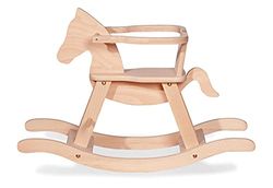 Pinolino- Schaukelpferd, schaukeln, Motorik, Sicherheit, Kinderspielzeug, Kindermöbel Caballo Balancín para Bebé, Color Naturaleza, 1 Stück (1er Pack) (242424)