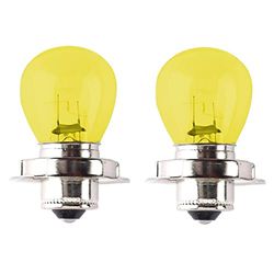 cyclingcolors 2x lampadina 12V 15W P26S giallo lampada lampadine moto ciclomotore auto