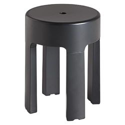 Gedy Newbox Tabouret de Salle de Bain avec Rangement, résines thermoplastiques, Noir, 39,5 x 29,5 x 44 cm, Charge maximale 150 kg