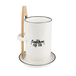 Cook Concept - Ka4598 - Pot À Cornichon avec Soucoupe et Pince Art de La Table Service de Table Accessoire de Service