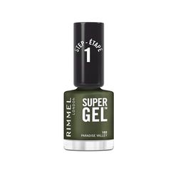Rimmel Super Gel, 102 Paradise Valley, Vernis longue tenue, Finition givrée, Application facile, Manucure effet gel, Résistant aux éclats, Formule clean, 12ml