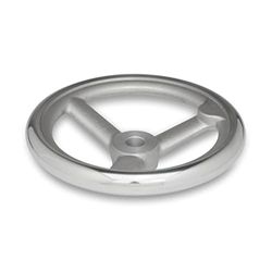 Ganter Normelemente | Volant en aluminium | DIN 950-AL-80-B12-A | Diamètre d1 : 80 mm ; alésage d2 : 12 mm