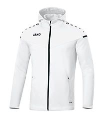 JAKO Champ 2.0, Giacca con Cappuccio Unisex-Bambini e Ragazzi, Bianco, 164