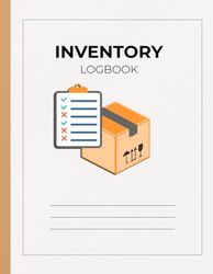 Inventory Log Book / Tracking Sheets & Accounting Organizer