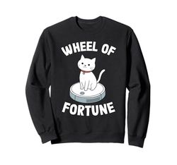 Wheel Of Fortune Robot Vacuum Cleaner Funny Cat Sweatshirt
