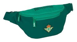 Safta Real Betis BALOMPIÉ - Sac Banane avec Poche extérieure, idéal pour Les Jeunes et Les Enfants de différents âges, Confortable et Polyvalent, qualité et résistance, 23 x 9 x 12 cm, Vert d'eau, M