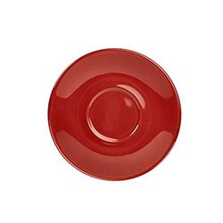 Genware NEV-182115R Royal Saucer, 16 cm, Red (Pack of 6)