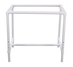 Dritz golvram, PVC/plast, vit, justerbar