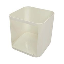 Kartell Componibile Elementos compostáveis, elemento quadrado, altura H. 38,5, 38 x 38,5 x 32 cm, branco