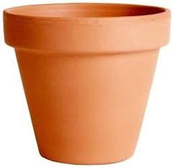 Ceramica de Argoncilhe Vaso in terracotta artigianale di 35 cm di diametro con finitura liscia, design classico per la decorazione di interni ed esterni. Ideale per piante di medie dimensioni.