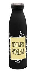 GEDA LABELS Unisex – vuxen Säg det hur det är dricksflaska, vakuumflaska, svart-gul, 500 ml