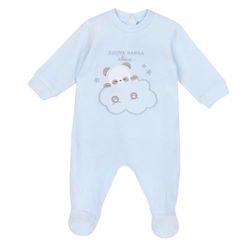 Chicco Jumpsuit Van Chenille uniseks-baby, Lichtblauw (2), 18M, Design in Italië