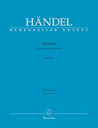 BARENREITER HANDEL - SOLOMON HWV 67 - VOCAL SCORE Classical sheets Choral and vocal ensembles