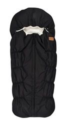 BÉABA, Voetenzak voor kinderwagen, 100% waterdicht, winddicht, dubbele fleece, extra warm, TOG, 6, 3- en 5-punts gordelsysteem, afdekkende capuchon, ritssluiting, 6-24 maanden, zwart