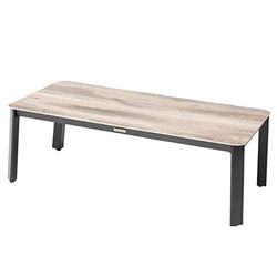 Hespéride - Table Basse de Jardin rectangulaire Pavane Graphite