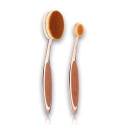 Artis Elite - Set di 2 pennelli da trucco in oro rosa, 2 pezzi