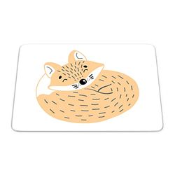 Bonamaison, Tappetino per mouse rettangolare, con stampa digitale, antiscivolo, per ufficio e casa, dimensioni: 22 x 18 cm
