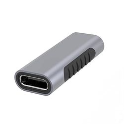 PremiumCord Adaptateur USB-C sur USB-C, Prise pour la Prise, Super-Vitesse 5 gbit/s, Aluminium, Couleur: Gris de l'espace