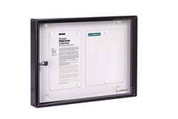 Arregui PAN44 Panel de Anuncios de Aluminio y metacrilato para 2 Hojas DIN A4, Negro, 35 x 48 x 5 cm