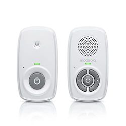 Motorola Nursery AM21 Audio Baby Monitor - Moniteur numérique avec technologie DECT pour la surveillance audio - Longue portée - Microphone haute sensibilité - Blanc