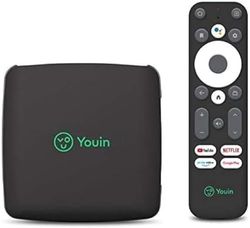 Engel Youin You-Box EN1040KX- TV-box Android TV 4K UHD - geïntegreerde Chromecast Assistant - exclusief product, zwart