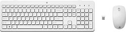Mouse e tastiera HP 230 (mouse e tastiera wireless, dongle USB, durata della batteria fino a 16 mesi, layout QWERTZ) Bianco