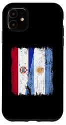 Paraguay Argentina Mezza bandiera Radici argentine paraguaiane Custodia per iPhone 11