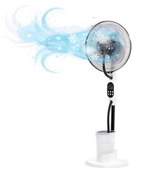 O'FRESH Stille Vernevel ventilator 125cm met nachtstand - Verfrist onmiddellijk de kamer - De verneveling zorgt voor extra frisheid [Energieklasse A+].
