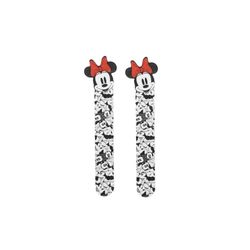 DISNEY MICKEY & MINNIE - Limes à ongles MINNIE MOUSE X2 - Limes Double Face Emeri - Grain 180/320- Idéales pour beauté des mains et manucure - Produit Officiel