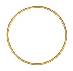 Rayher Aro de metal para manualidades, dorado, 10 cm ø, 3 mm grosor, 2505006