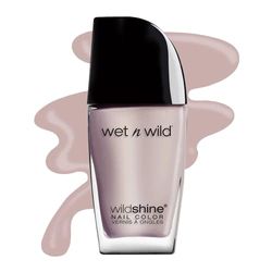 Wet n Wild - Wild Shine Nail Color - Esmalte de Uñas de Secado Rápido - Pintauñas Rosa Empolvado de Larga Duración - Acabado Brillante, Textura y Efecto Fabuloso - Yo Soy