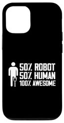 50% Robot 50% Humano 100% Impresionante Prótesis de pierna tropezada Carcasa para iPhone 12/12 Pro