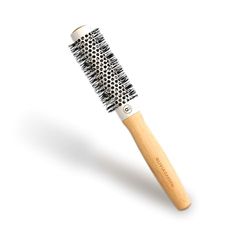 Olivia Garden Bamboo Touch Brush – Eco-conscious Round Bamboo and Ceramic Thermal Blowout Hair Brush - 23mm