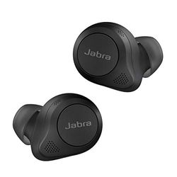 Jabra Elite 85t True Wireless - Écouteurs Sans Fil à Réduction de Bruit Active, Longue Autonomie et Écouteurs Puissants - Boîtier de Chargement Sans Fil - Noir