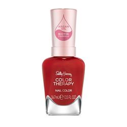 Sally Hansen Colour Therapy Nail Polish, 350 Yes You Can, Strengthen and Nourish Nails, Infused with Biotin and Argan Oil, 3-in-1 Formula, High-Shine Finish, Salon Quality Results, 14.7ml