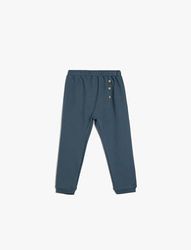 Koton Babyboy Jogger Sweatpants Button Detail Katoen, blauw (612), 4-5 Jahre