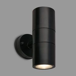 BRILONER - Applique esterna IP54 antischizzo e antipolvere, portalampada GU10, max. 7W, lampada esterna, applique da parete, proiettore, illuminazione esterna, applique esterne, 16x7,5x11 cm, nero