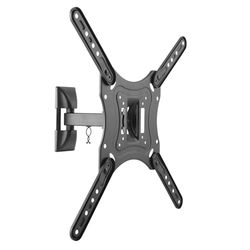 Soporte - Soporte para Monitor o TV de 23 a 55 Pulgadas, con Giro e inclinación, Incluye 2 pivotes, Color Negro, Mejora ergonomía y Espacio.