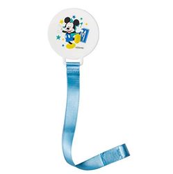 Babycalin Accroche tétine tissu Disney Mickey Bloom - Bleu