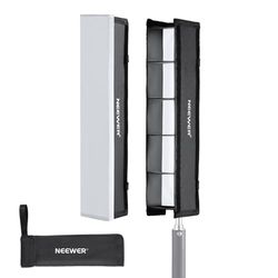 NEEWER Diffusore Softbox a Griglia Luce Tubolare per Bastone Luminoso LED RGB1, Softbox a Griglia Nido D'ape con Diffusore, Elementi Fissaggio Touch per Foto Video Live Stream Ritratto Prodotto, NS7S