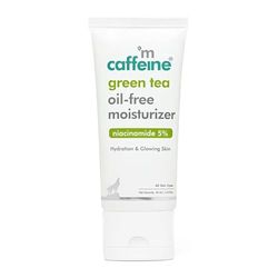 mCaffeine Green Tea Oil-Free Facial Moisturizer with 5 Percent Niacinamide - Strengthening Skin Cream with Aloe Vera - Ideal for Oily Skin - 50 ml